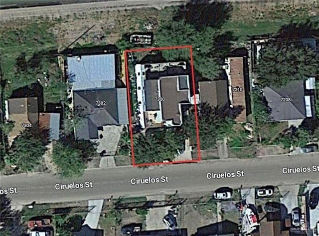 7300 Ciruelos St, Palmview, TX 78572 - map / location with property parcel outlined