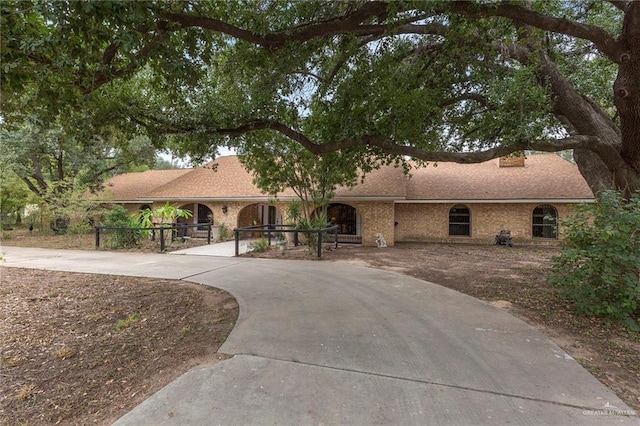 view of ranch-style home