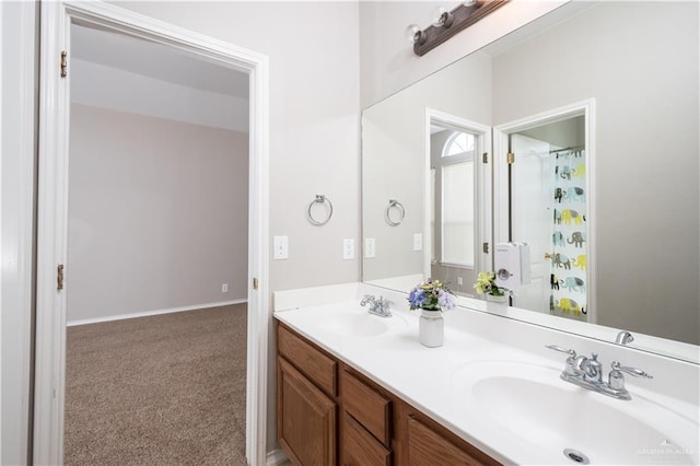 bathroom with vanity