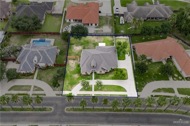 birds eye view of property