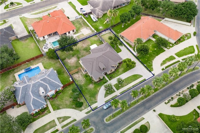 birds eye view of property