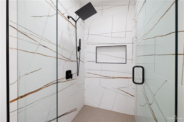 15439 E Davis Rd, Edinburg, TX 78542 - bathroom featuring a marble finish shower