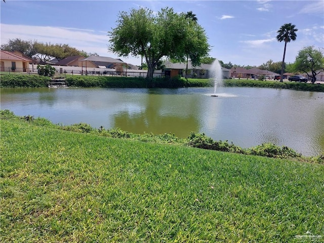 view of water feature