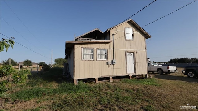 view of back of property