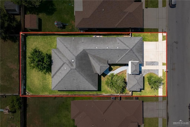 birds eye view of property