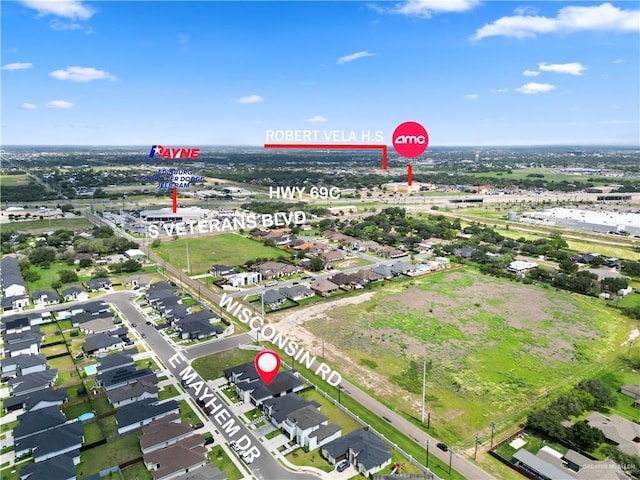 1613 E Mayhem Dr, Edinburg, TX 78542 - drone / aerial view