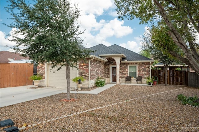 ranch-style house with a garage