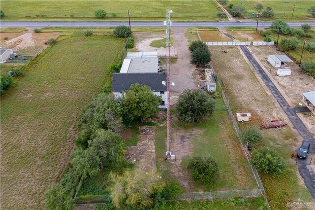 drone / aerial view featuring a rural view