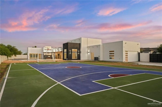 view of basketball court