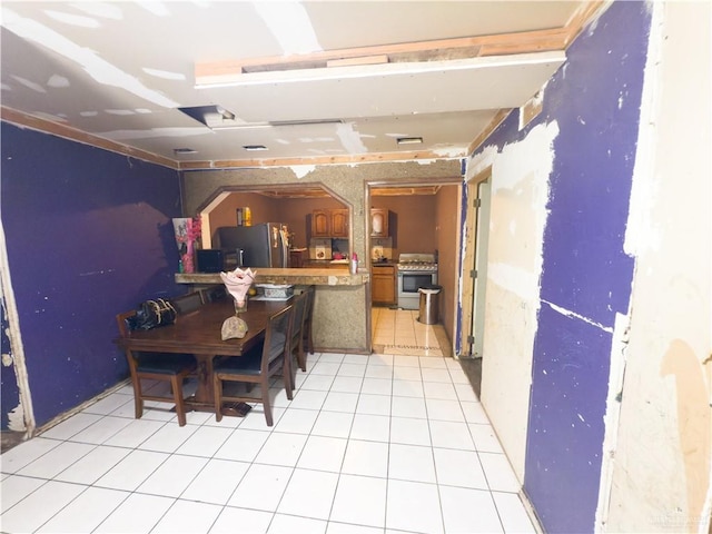 4810 Amber St, Mission, TX 78574 - dining room with light tile patterned floors