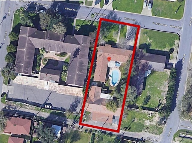 807 Walnut St, Mcallen, TX 78501 - map / location with property boundaries highlighted