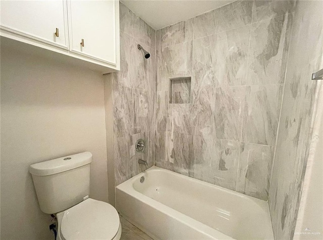 807 Walnut St, Mcallen, TX 78501 - bathroom featuring toilet and shower / washtub combination