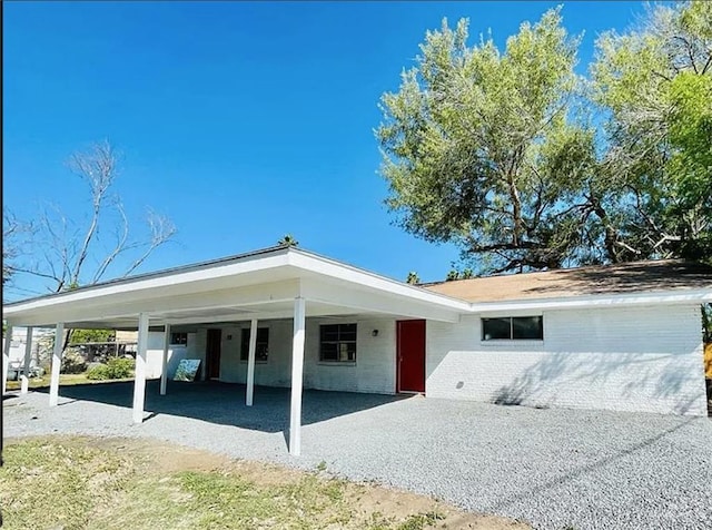 807 Walnut St, Mcallen, TX 78501 - view of front of property with an attached carport and driveway