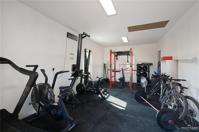 view of exercise room