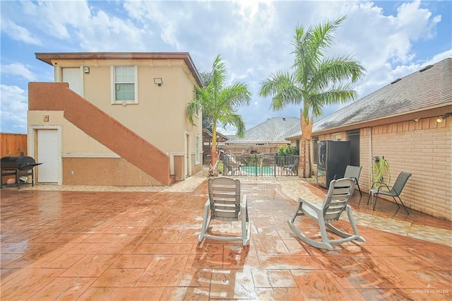 view of patio / terrace featuring grilling area