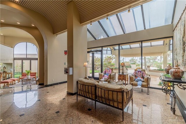 334 Padre Blvd Unit 801, South Padre Island, TX 78597 - common area with a high ceiling