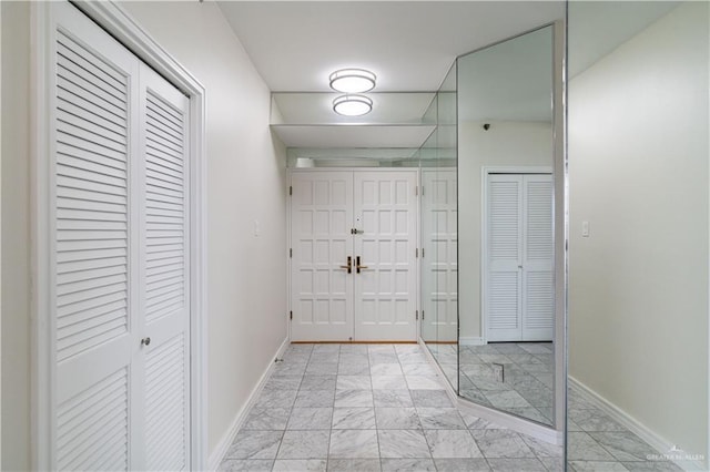 334 Padre Blvd Unit 801, South Padre Island, TX 78597 - entryway with light marble finish floors and baseboards