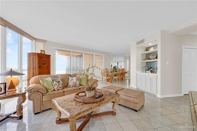 334 Padre Blvd Unit 801, South Padre Island, TX 78597 - living room with built in features and baseboards