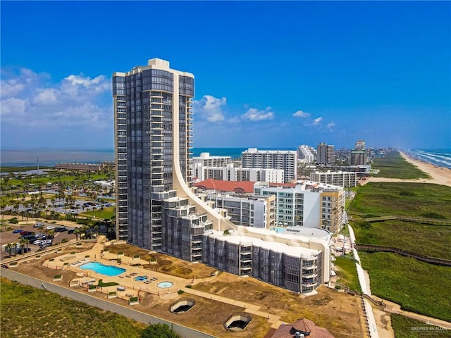 334 Padre Blvd Unit 801, South Padre Island, TX 78597 - view of urban area with a large body of water