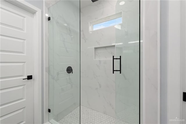 2023 Peace Dr, La Feria, TX 78559 - bathroom featuring a marble finish shower