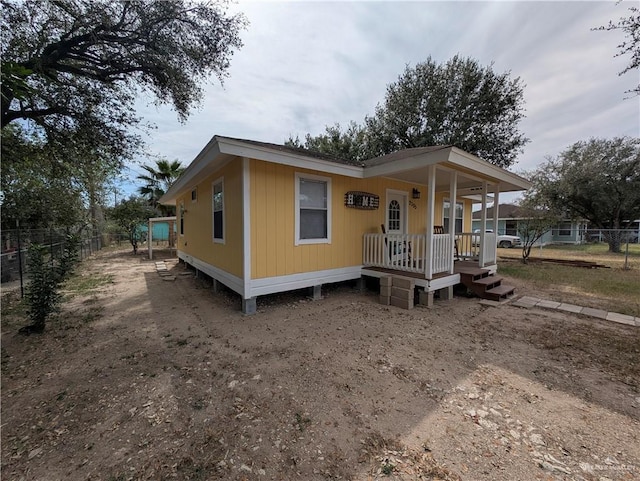 view of manufactured / mobile home