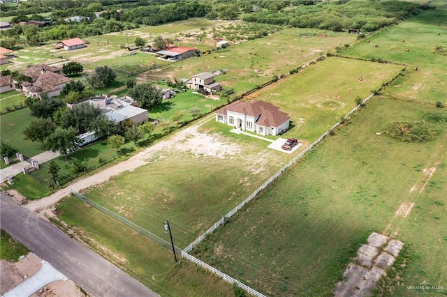 drone / aerial view featuring a rural view