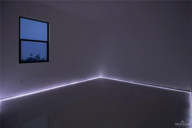 view of spare room