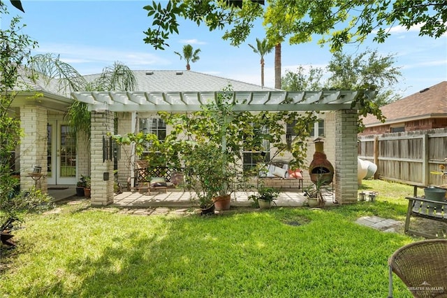 view of yard with a patio