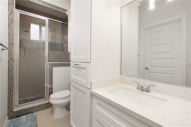 2306 Supreme Dr, Edinburg, TX 78542 - full bath with a stall shower, tile patterned flooring, and vanity