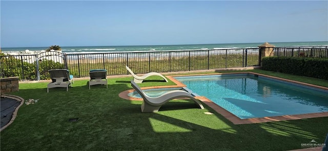 6518 Beach Dr, South Padre Island, TX 78597 - view of pool featuring a water view