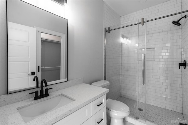 5318 N Crown Pt, Pharr, TX 78577 - full bathroom with vanity and a stall shower