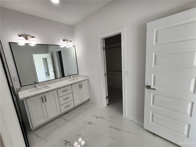 bathroom with vanity