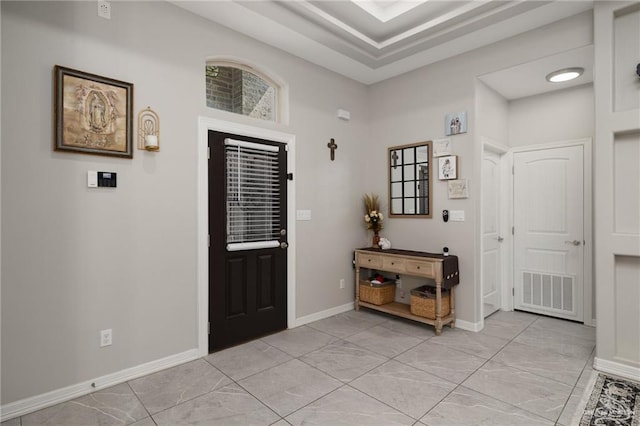 10312 N 31st St, Mcallen, TX 78504 - foyer entrance featuring baseboards and light marble finish floors