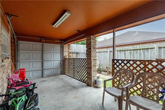 6402 S Mars Ln, Pharr, TX 78577 - garage featuring fence