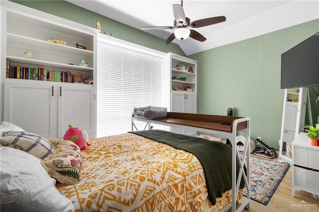 2003 N 44th Ln, Mcallen, TX 78501 - bedroom with wood finished floors and ceiling fan