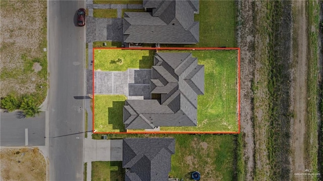 3108 Travis St, Weslaco, TX 78599 - aerial overview of property's location featuring property parcel outlined