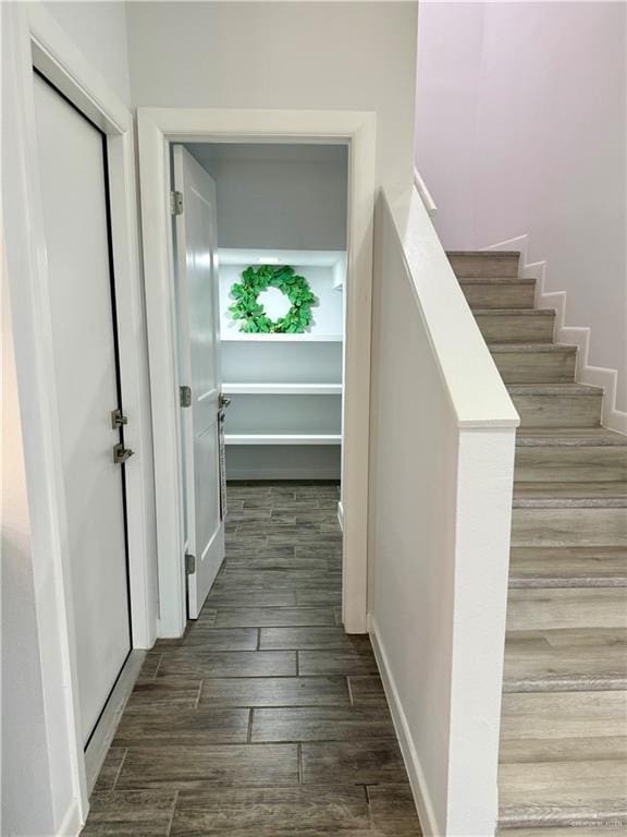 interior space featuring wood finished floors