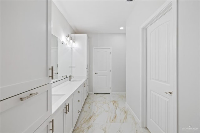 bathroom with vanity