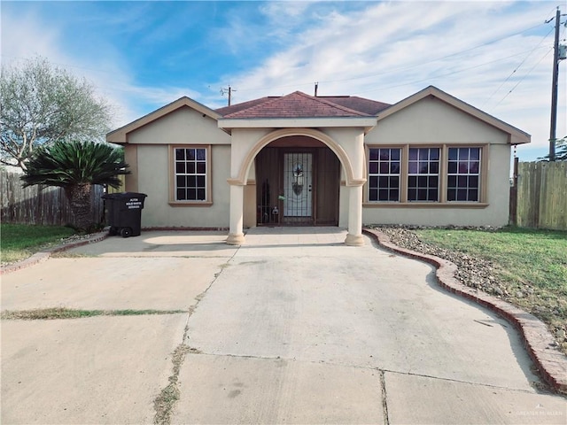 view of front of home