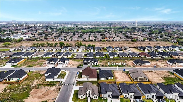 bird's eye view with a residential view