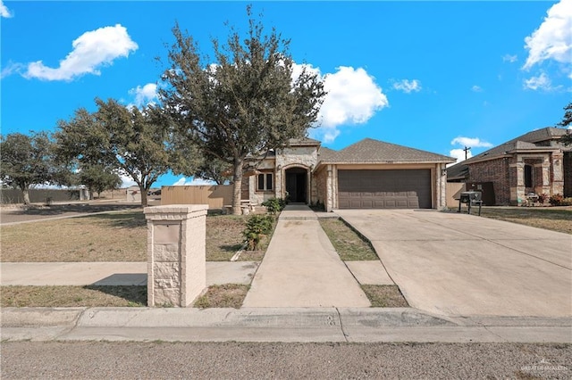 view of front of home featuring a garage