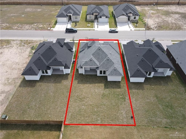 bird's eye view featuring a residential view