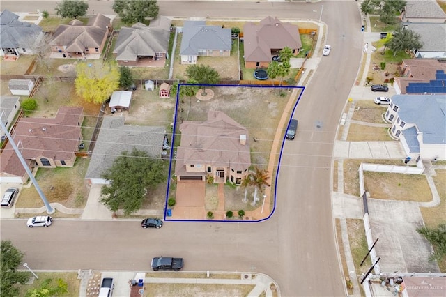 drone / aerial view featuring a residential view