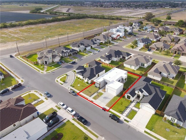 2208 Providence Ave, Mcallen, TX 78504 - aerial perspective of suburban area featuring property parcel outlined