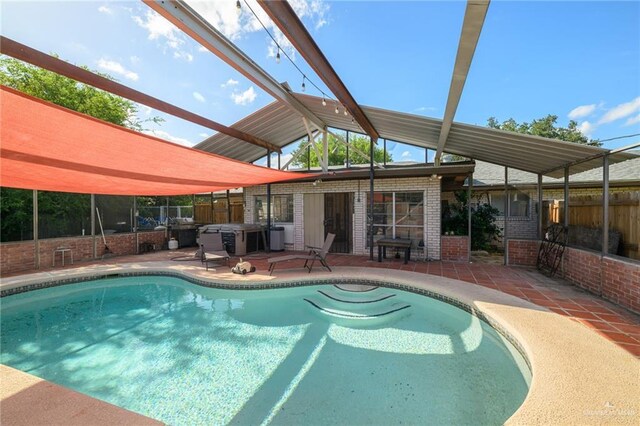 408 E Ebony St, La Feria, TX 78559 - view of swimming pool with a patio area