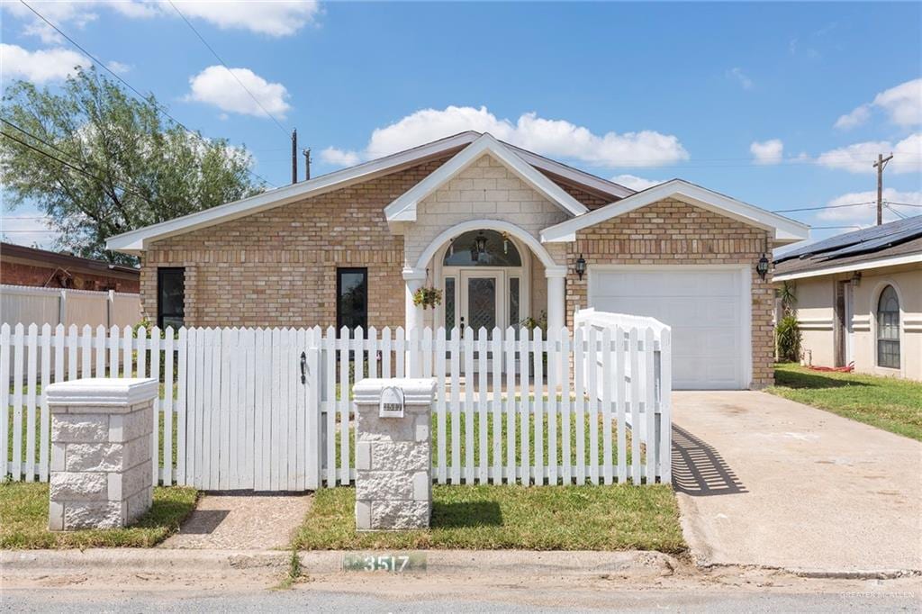 ranch-style house with a garage