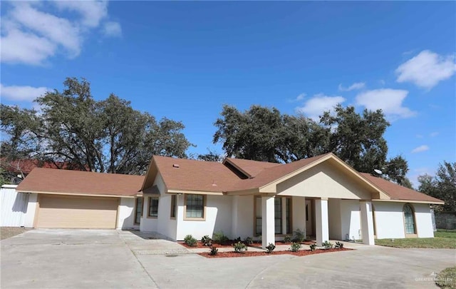 view of front of home featuring a garage