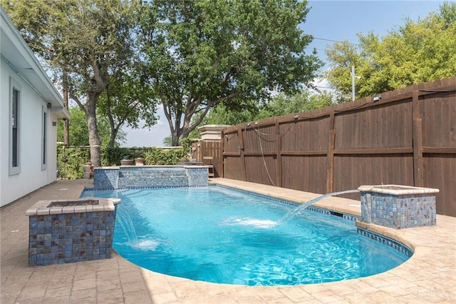 view of pool with a fenced in pool and a fenced backyard