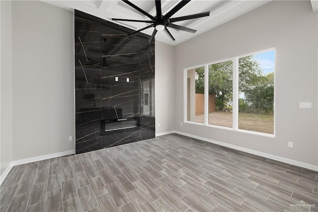 4911 Aguajito St, Edinburg, TX 78542 - interior space featuring hardwood / wood-style flooring and ceiling fan
