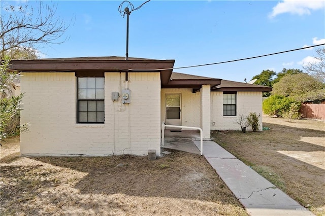 view of front of home